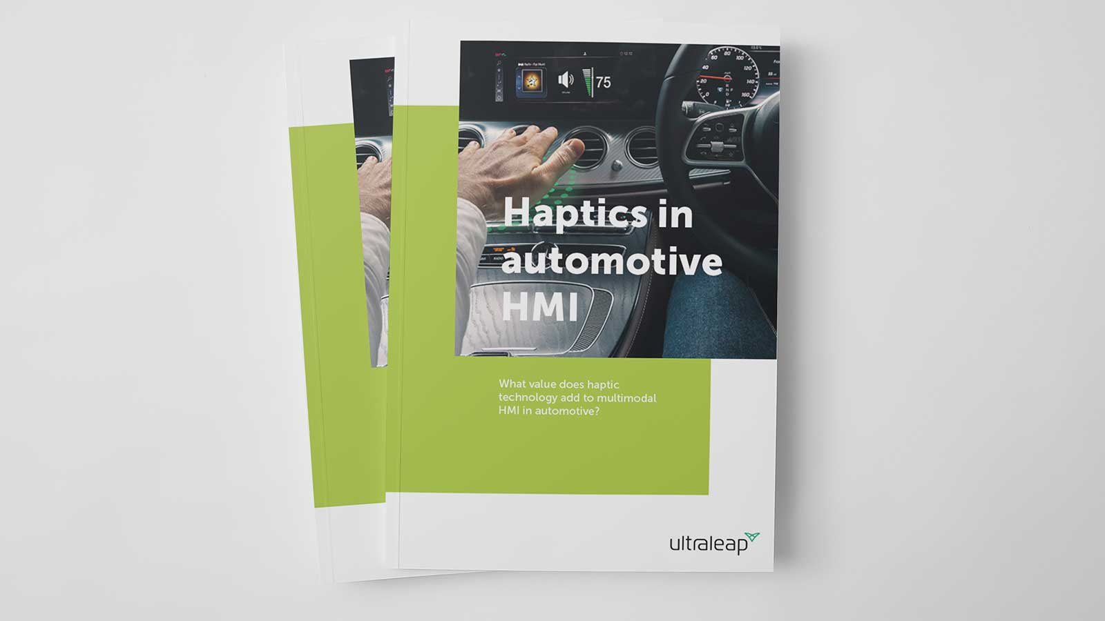 Ultraleap haptics in automotive hmi whitepaper cover