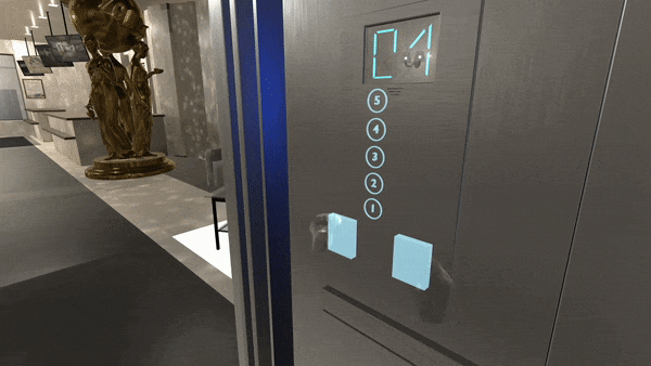 Touchless elevator