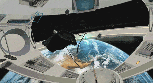 Moving VR objects in space