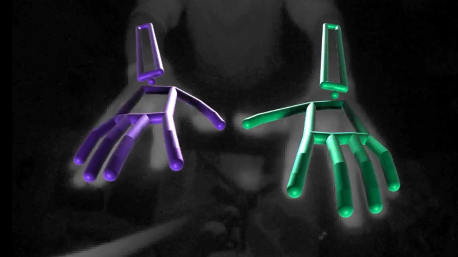 Ultraleap Hand Tracking Camera image of hands