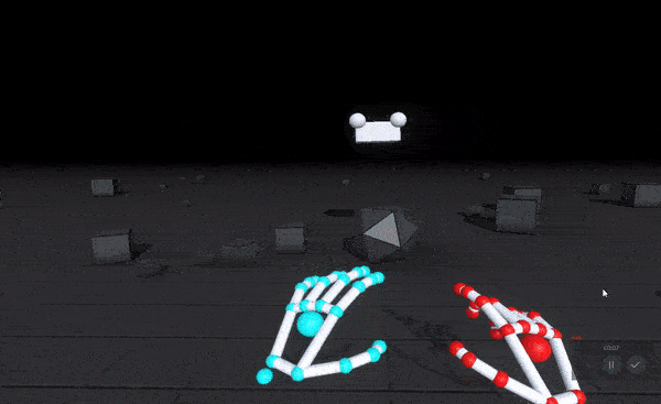 Make shapes with your hands in virtual reality