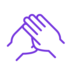 Two hand interaction icon