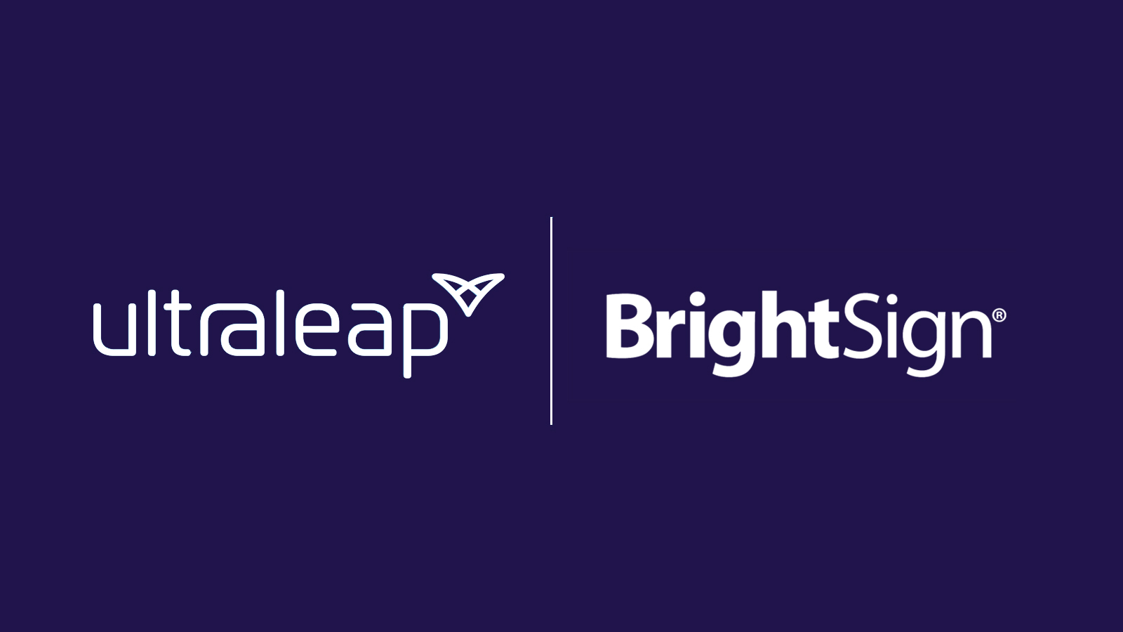 BrightSign和Ultraleap的标志